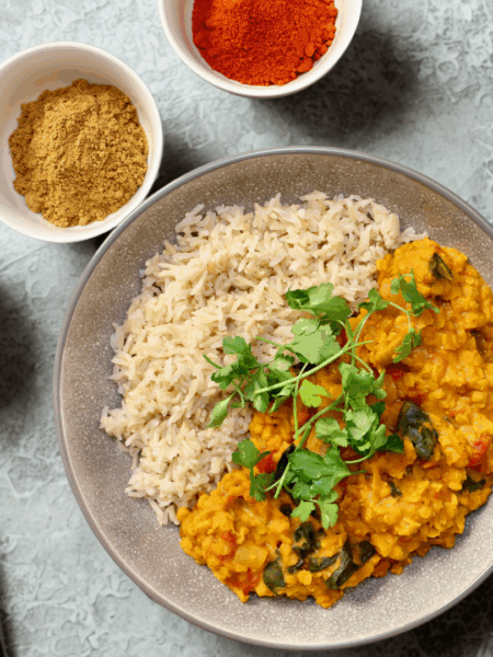 curry de lentilles corail