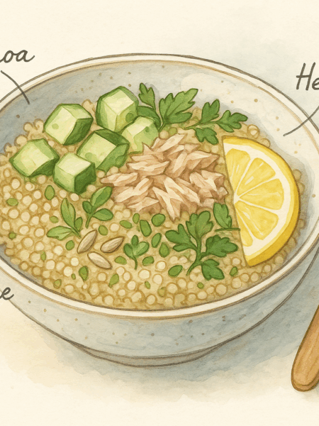 salade thon quinoa concombre