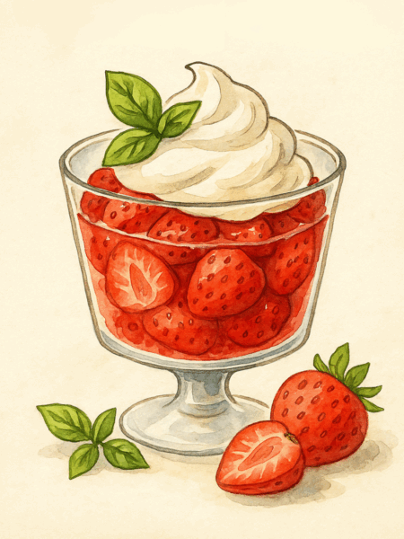 Compotée de fraises