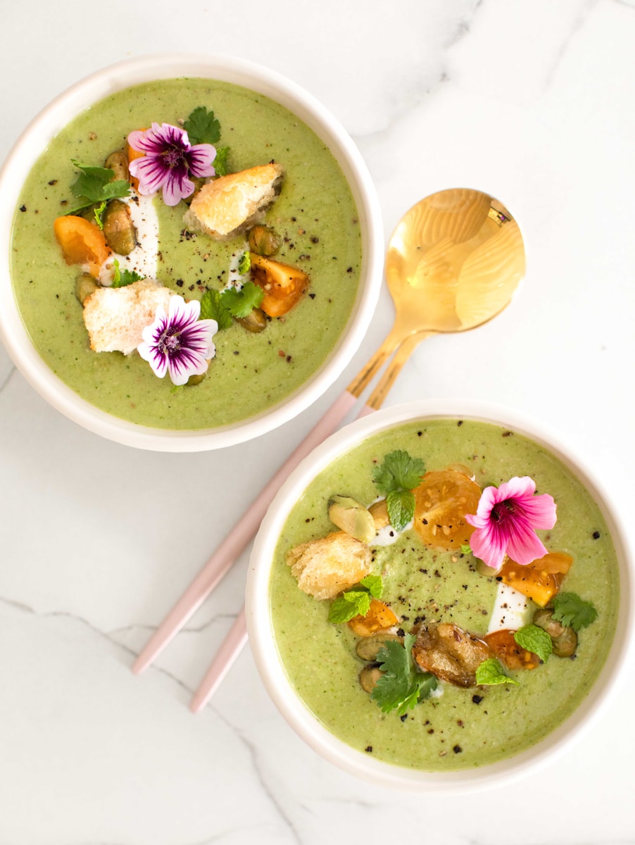 Gaspacho vert detox et ultra frais