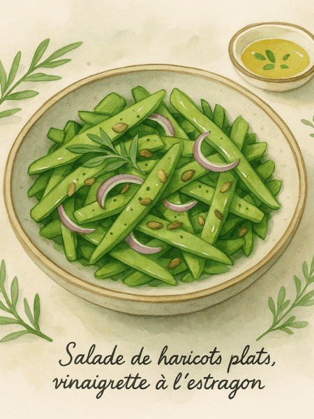 salade de haricots plats