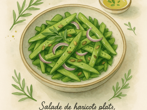 salade de haricots plats