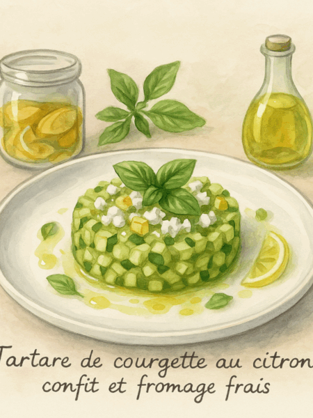 tartare de courgette