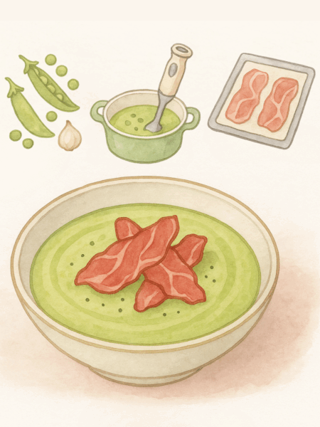 velouté de petits pois