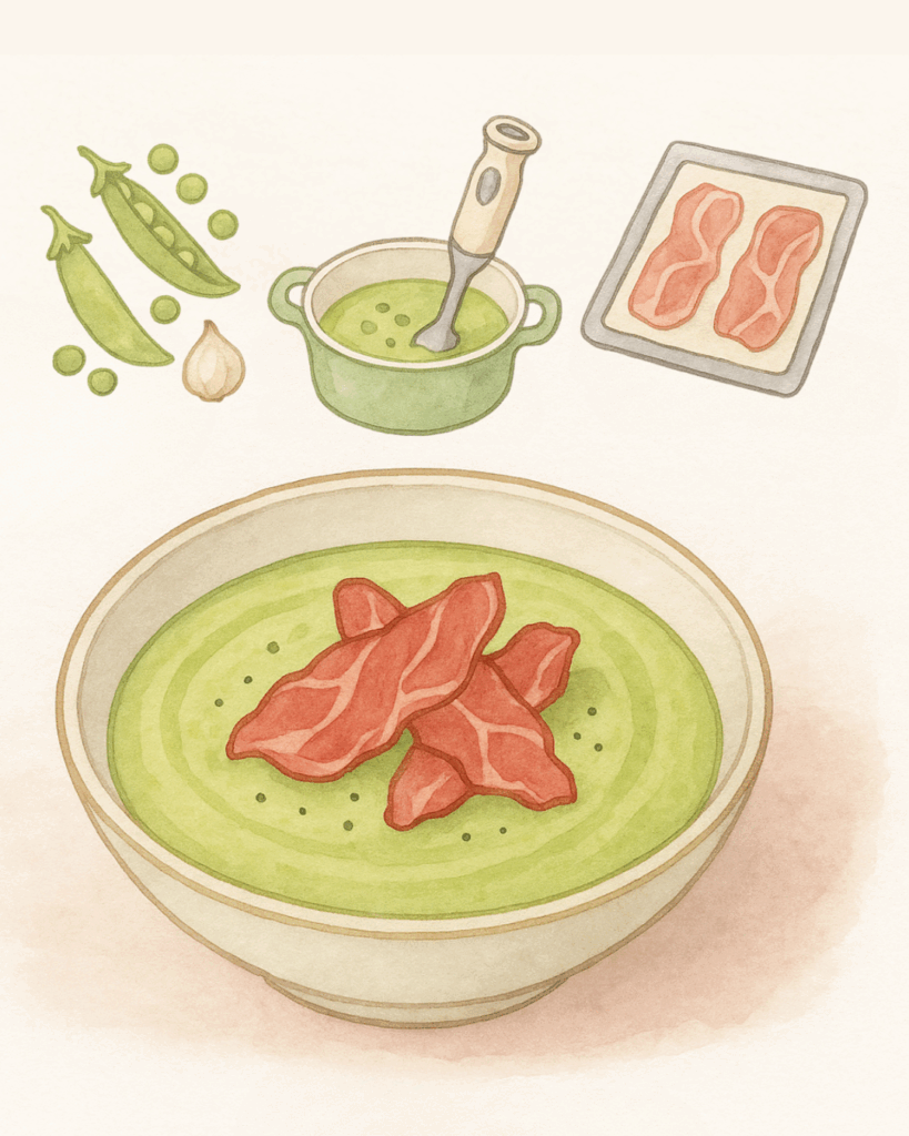 velouté de petits pois