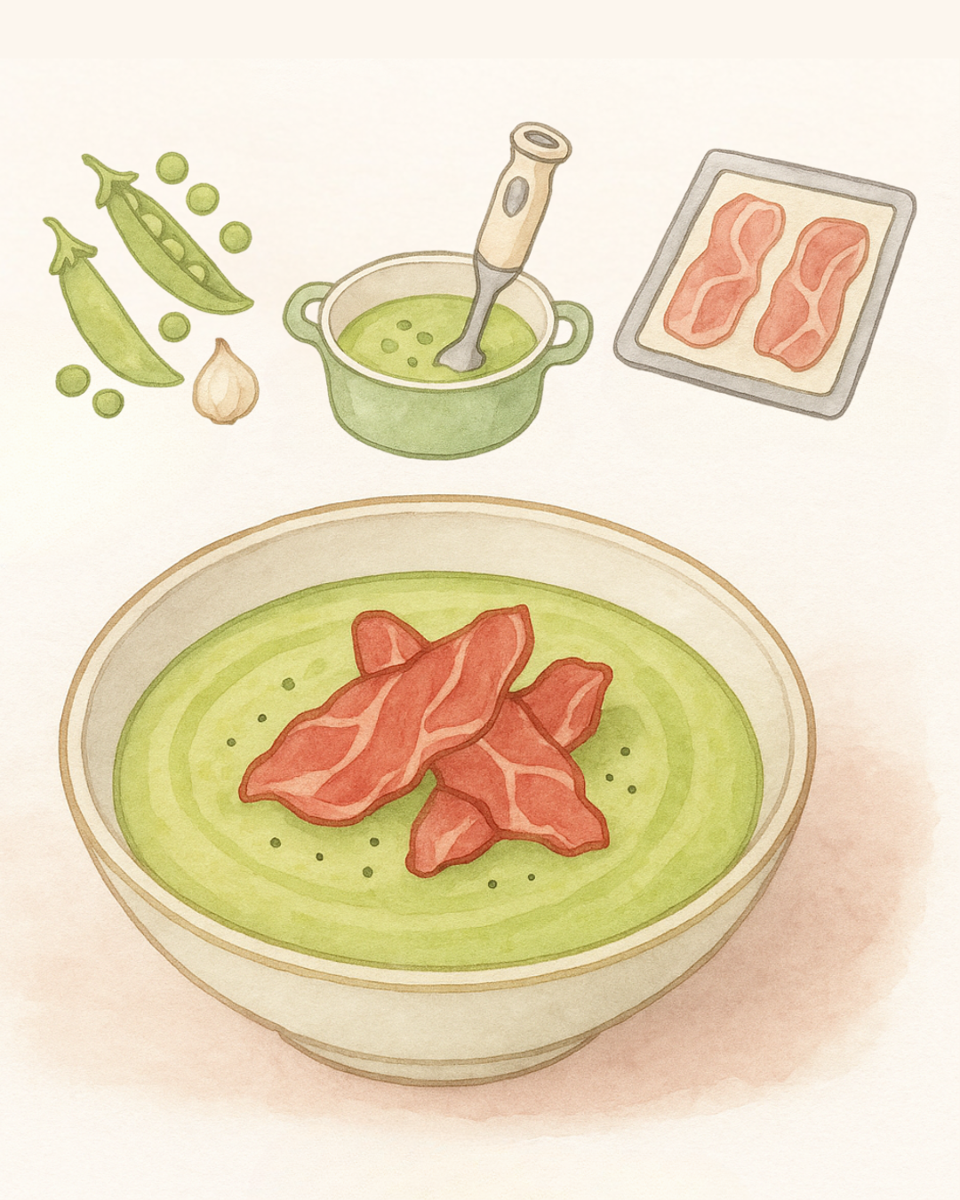 velouté de petits pois