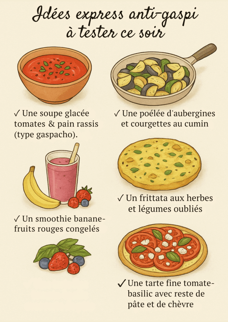 astuces gaspillage alimentaire zéro déchet