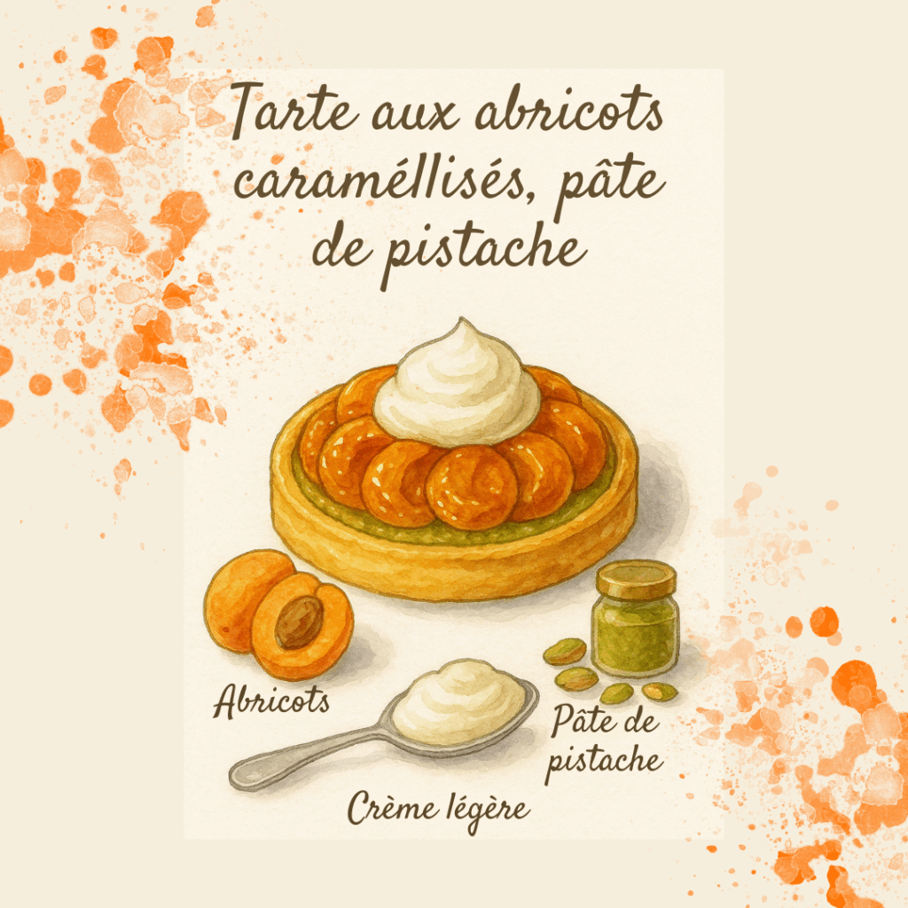 tarte aux abricots caramélisés
