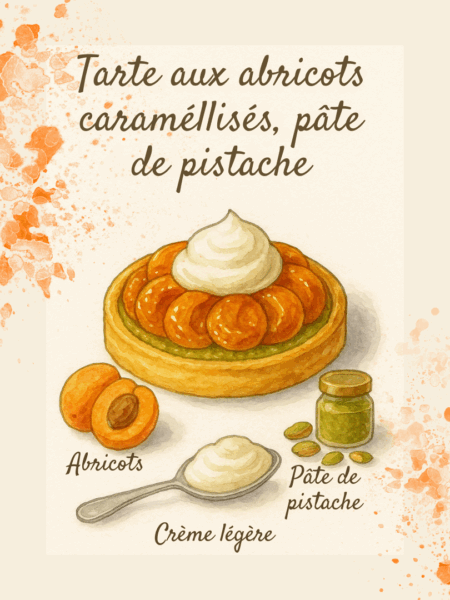 tarte aux abricots caramélisés