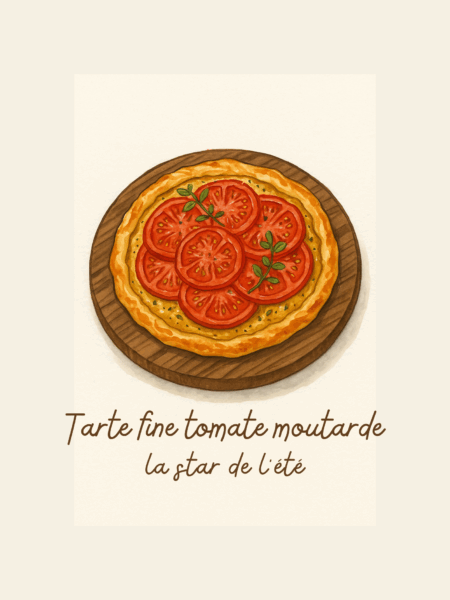 tarte fine tomate moutarde