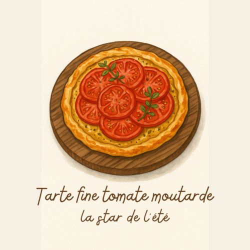 tarte fine tomate moutarde