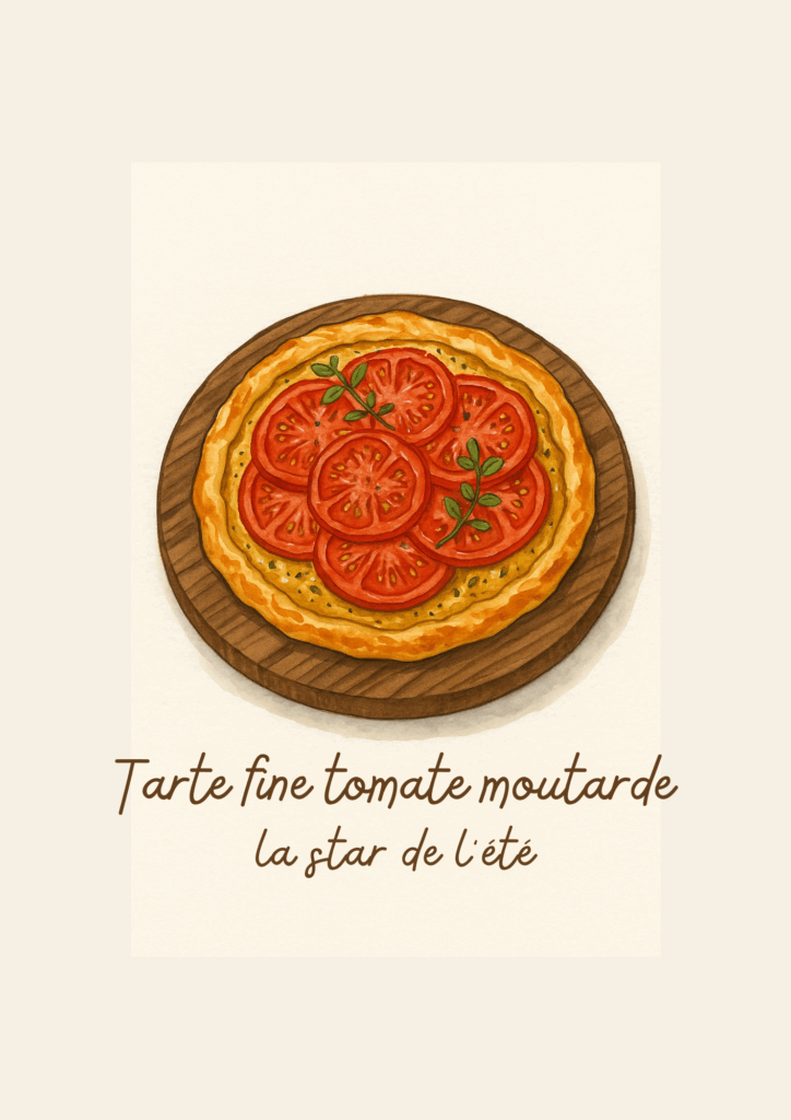 tarte fine tomate moutarde