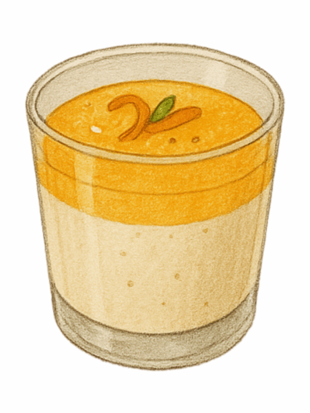 Panna cotta miel-orange