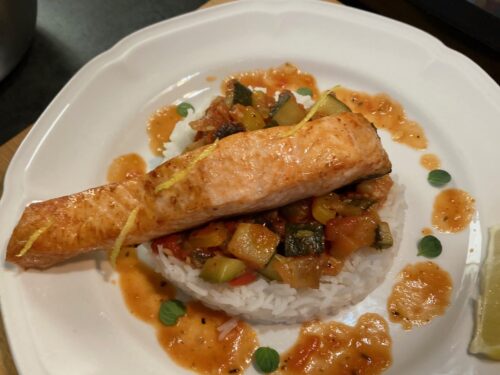 Pavé de saumon grillé