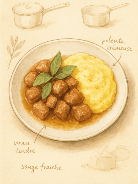 sauté de veau à la sauge