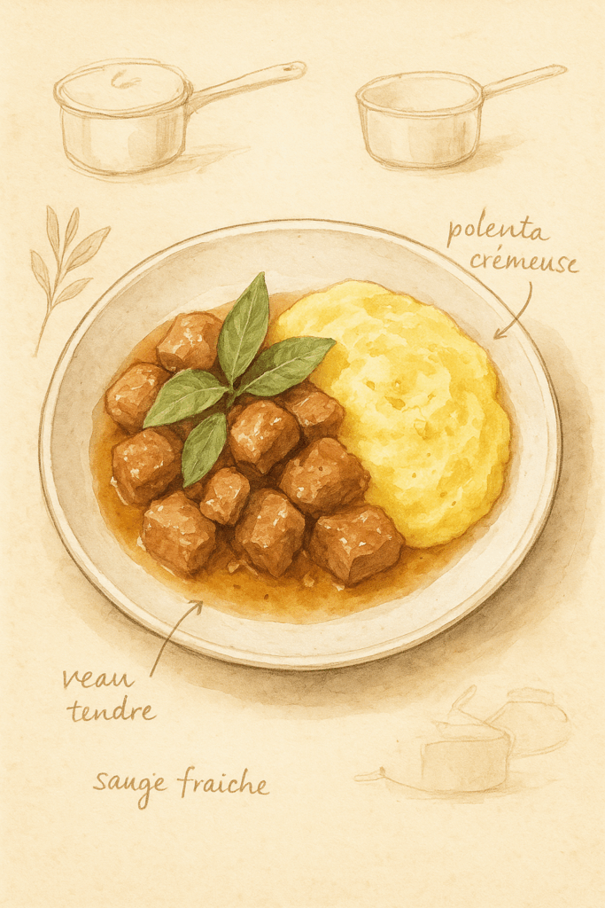 sauté de veau à la sauge