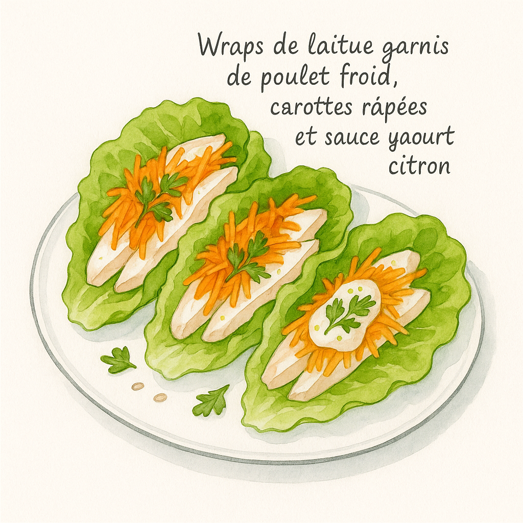 wrap de laitue poulet