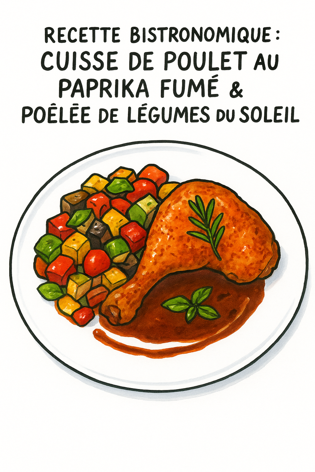 cuisse de poulet au paprika fumé