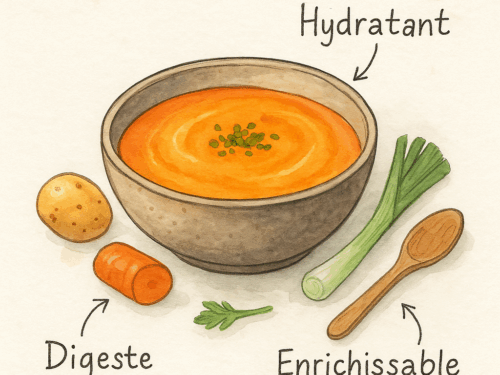 Potage de légumes séniors