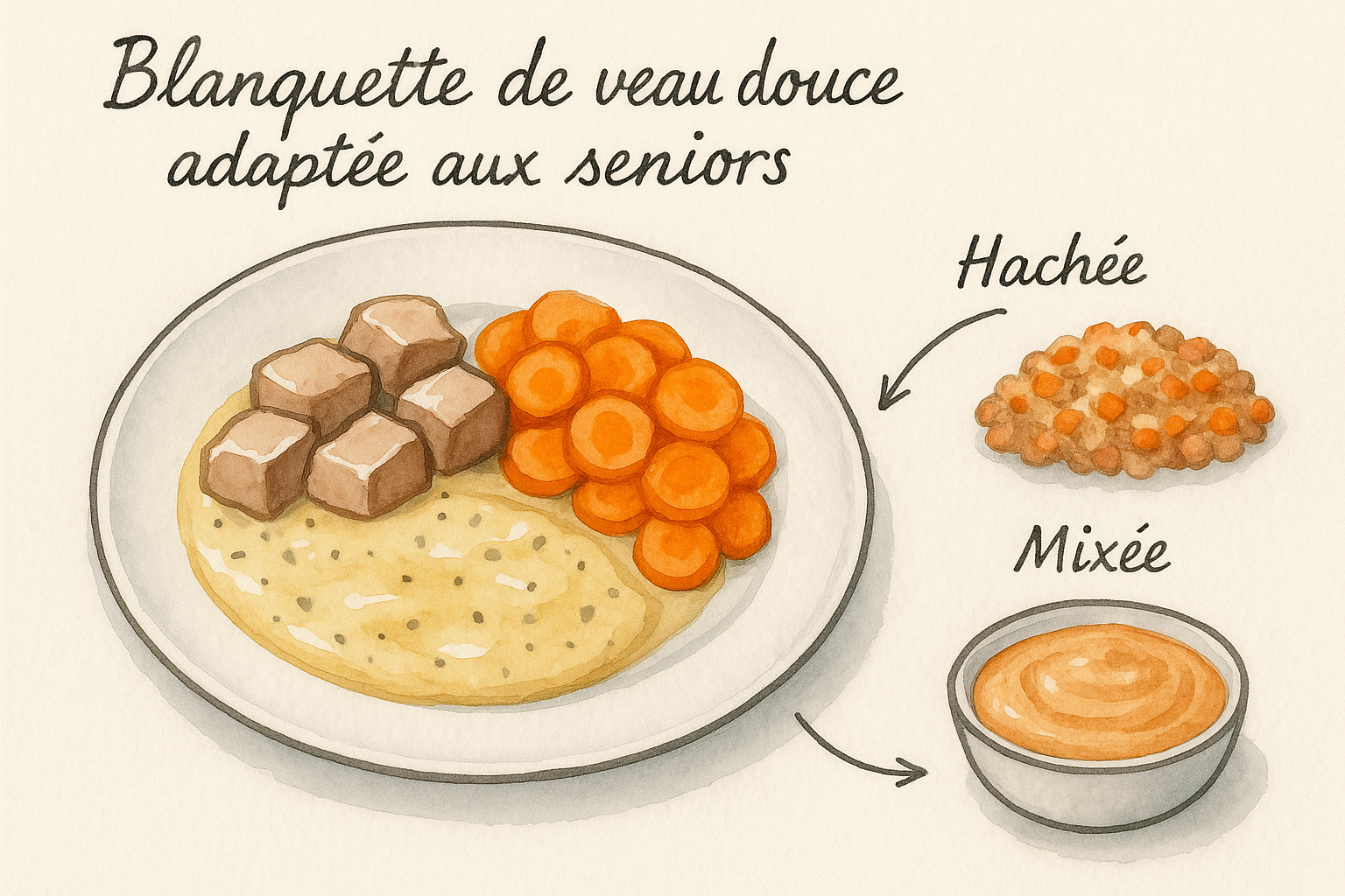 Blanquette de veau douce déclinée pour tous les seniors