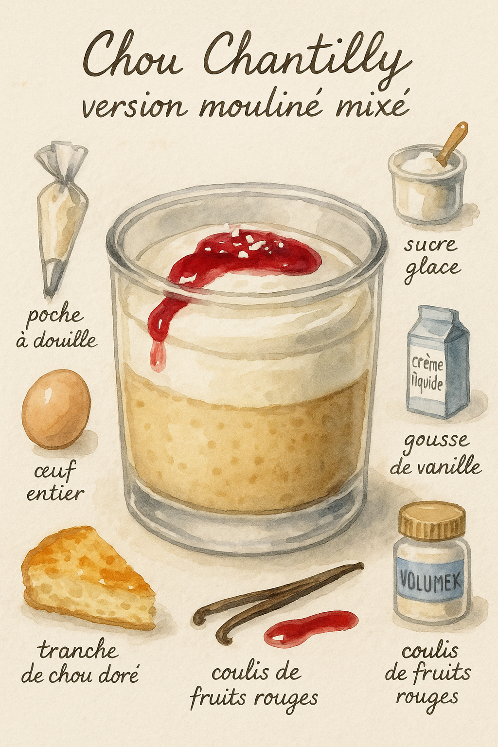 chou chantilly mixé