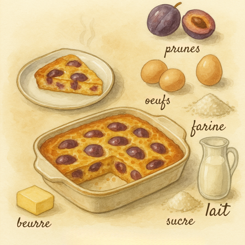 clafoutis aux prunes