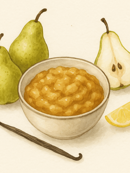 Compotée de poires sans sucres ajoutés