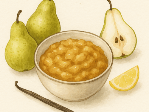 Compotée de poires sans sucres ajoutés