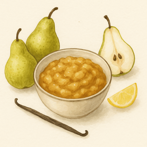 Compotée de poires sans sucres ajoutés