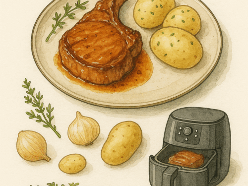 c^te de porc confite