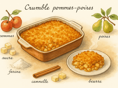 crumble pommes poires
