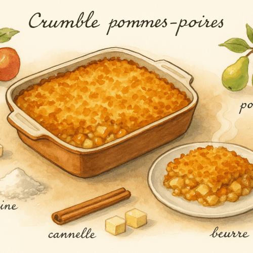crumble pommes poires