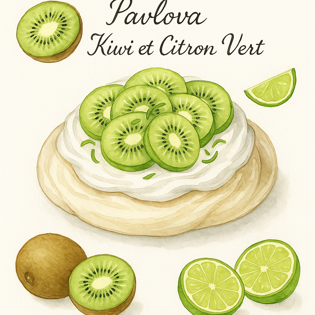 pavlova kiwi citron vert