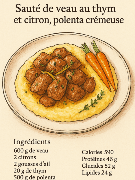 sauté de veau thym et citron