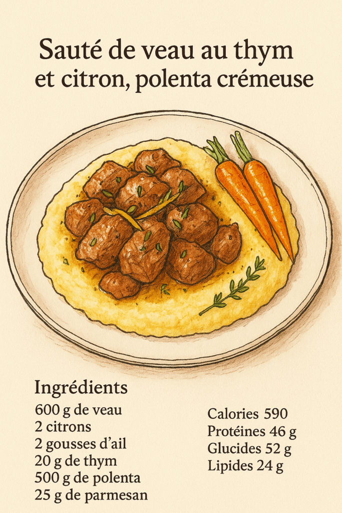 sauté de veau thym et citron