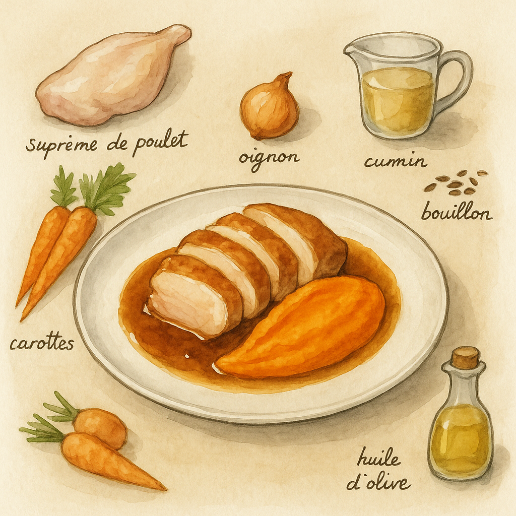 supreme de poulet roti