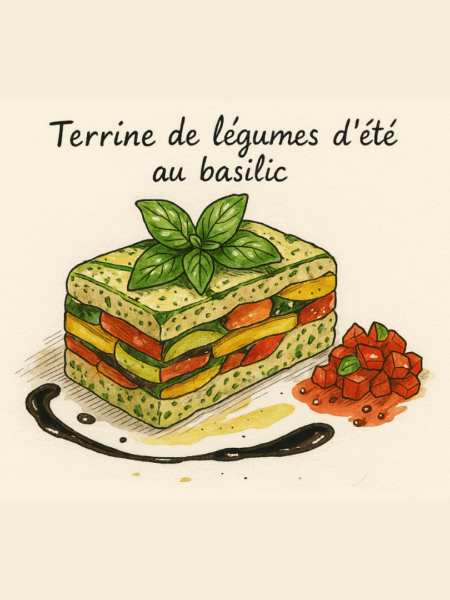 Terrine de légumes d’été au basilic