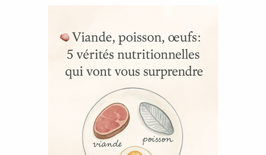 vérités nutritionnelles viande poisson œufs