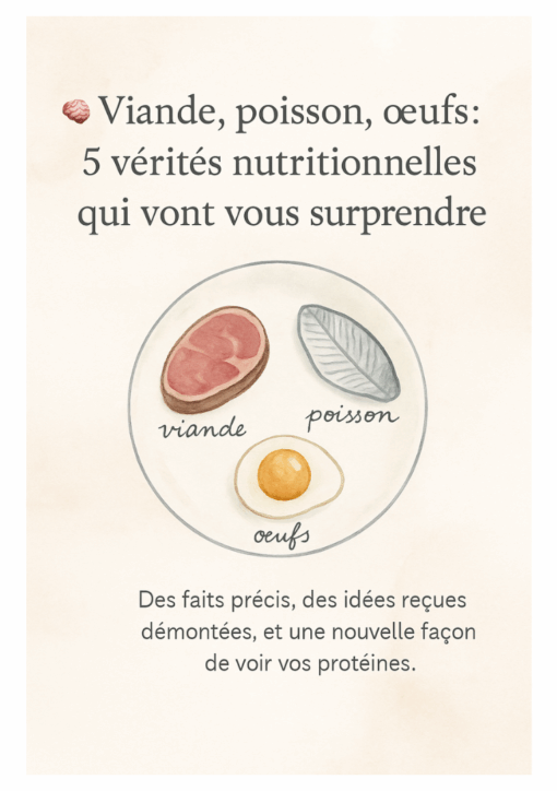 vérités nutritionnelles viande poisson œufs