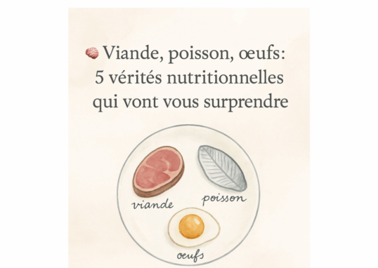 vérités nutritionnelles viande poisson œufs