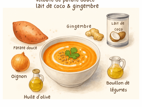 Velouté de patate douce lait de coco