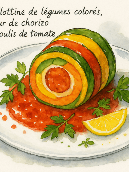 ballottine de légumes chorizo