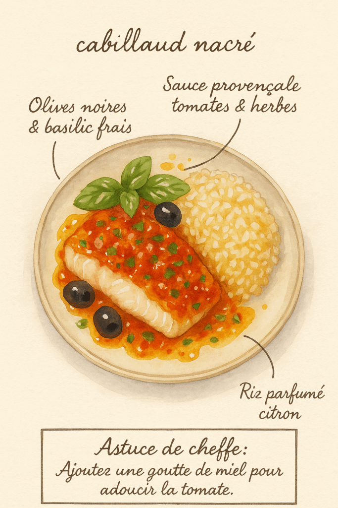 cabillaud à la provençale