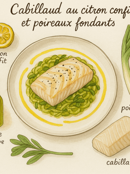 cabillaud au citron confit