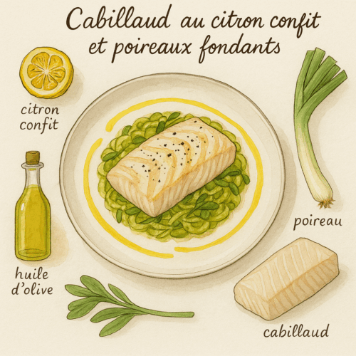 cabillaud au citron confit