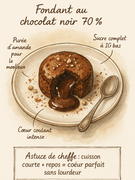 fondant au chocolat noir