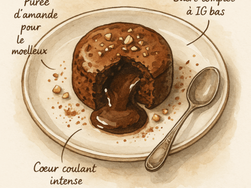 fondant au chocolat noir