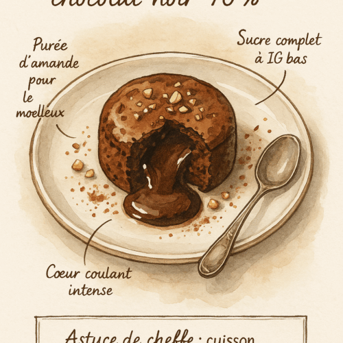 fondant au chocolat noir