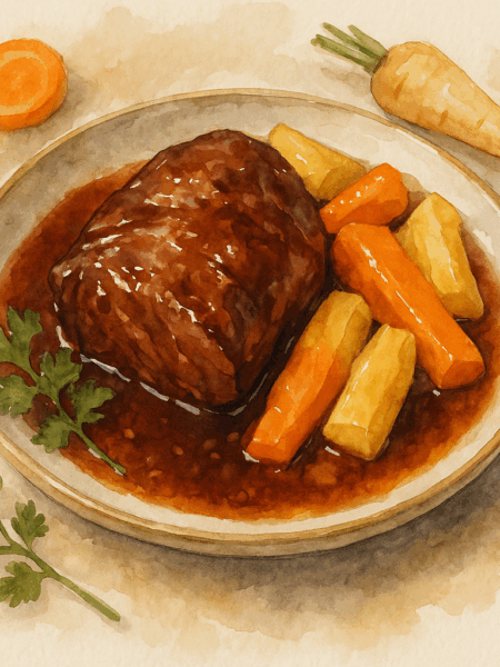joue de bœuf braisée carottes panais