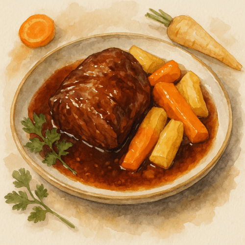 joue de bœuf braisée carottes panais